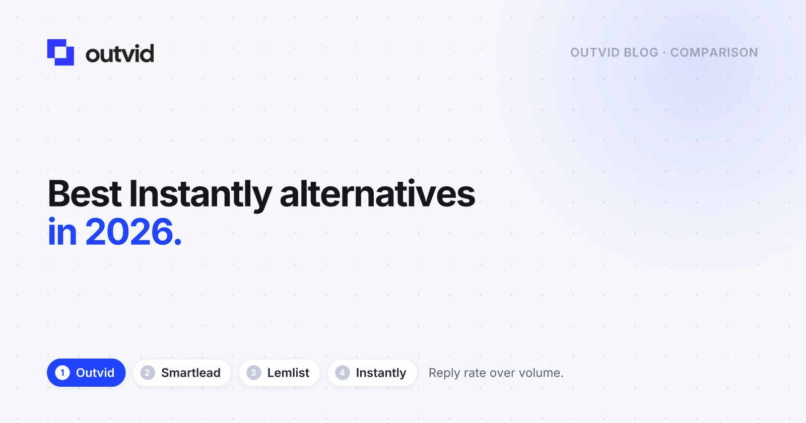 Best Instantly Alternatives in 2026: Reply Rate Over Volume